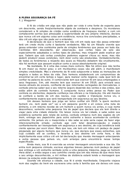 Manual A PLENA SEGURANÇA DA FÉ em PDF